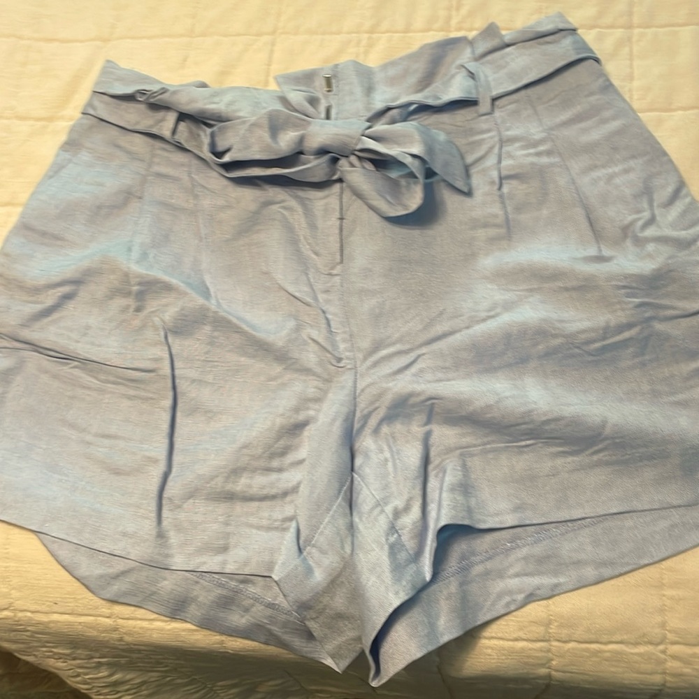 Light blue shorts with tie in front. Never worn!